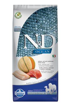 N&D OCEAN DOG Adult M/L Salmon & Cod & Melon 2,5kg