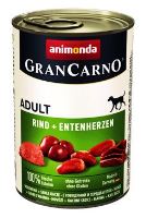 Animonda Gran Carno Konzerva - hovězí & kachní srdce pro psy 400 g