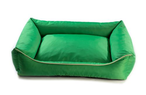 Pelech pro psa Argi obdélníkový - snímatelný potah z polyesteru - zelený - 120 x 90 cm