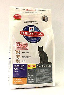 Hill's Feline Dry Adult Mature 7+ Sterilized - pro kastrované kočky od 7 let