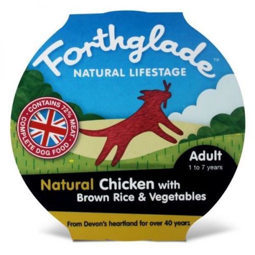 Forthglade Natural Lifestage Adult konzerva - kuře & hnědá rýže & zelenina