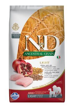 N&D Low Grain Light Medium & Maxi Chicken & Pomegranate 2,5 kg