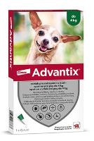 Advantix Spot on pro psy do 4 kg 0,4 ml