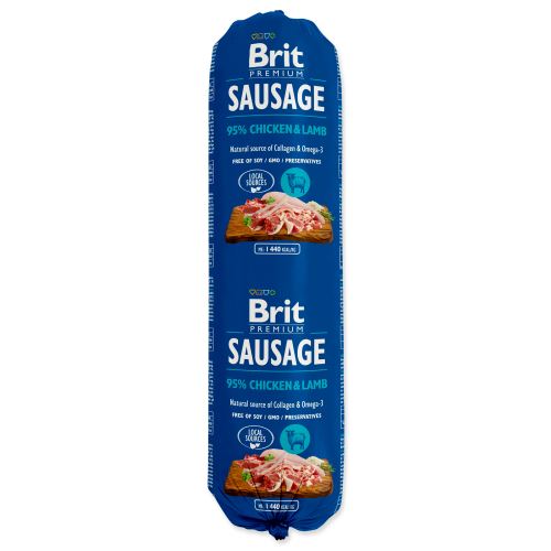 Akce Salám BRIT Premium Dog Sausage Chicken & Lamb