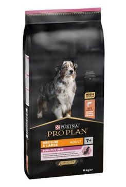 Pro Plan Dog Adult 7+ Medium & Large Sens.Skin 14kg