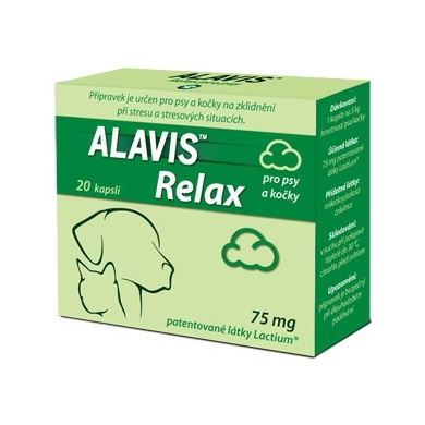 Alavis Relax 75 mg pro psy a kočky 20 tablet - EXPIRACE 04/2018