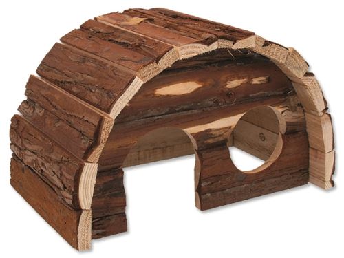 Domek SMALL ANIMAL Hobit dřevěný 25 x 16 x 15 cm