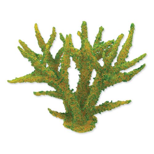 Dekorace AQUA EXCELLENT Mořský korál měkký zelený 16 x 12,5 x 13,5 cm (1ks)