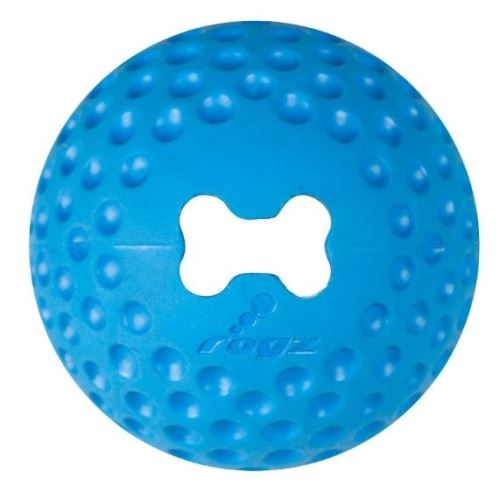 Rogz Gumz gumový míček pro psy plnicí modrý