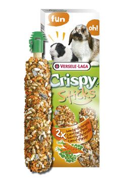 Tyčinky VERSELE-LAGA Crispy s mrkví a petrželkou pro králíky a morčata 110 g