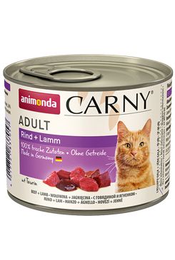 Animonda Carny Adult - hovězí & jehněčí pro dospělé kočky 200 g