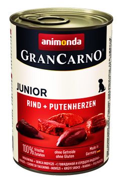 Animonda Gran Carno Junior - hovězí & krůtí srdce 400 g