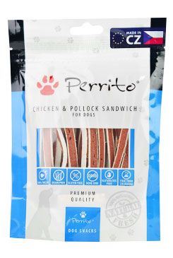 Perrito Chicken & Pollock Sandwich - kuře & treska pamlsek pro psy 100 g