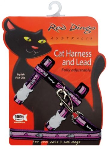 Red Dingo Postroj s vodítkem - kočka - Mouse