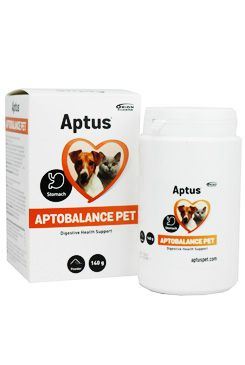 Aptus Aptobalance Pet - doplňkové krmivo pro úpravu žaludku a střev psů a koček, 140 g