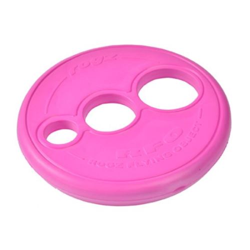 Rogz RFO Létající talíř pryžový pro psy růžový, průměr 23 cm