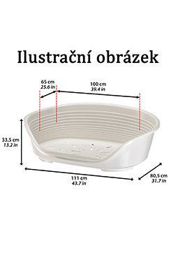 Pelech plast SIESTA DLX 2 modrý 49x36x17,5cm FP 1ks