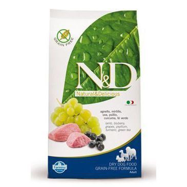 N&D Grain Free Dog Adult Maxi Lamb & Blueberry 12 kg