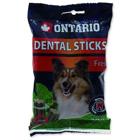Ontario Dental Stick Fresh - mátová tyčinka pro psy 200 g