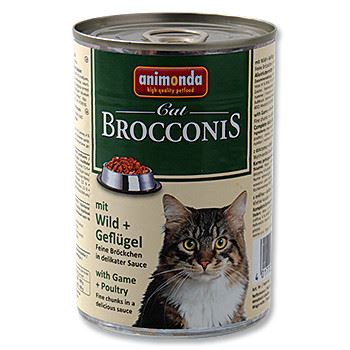 Animonda Brocconis Konzerva - zvěřina & drůbež pro dospělé kočky 400 g