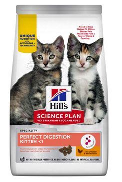 Hill's Fel. SP+AB Perfect Dig Kitten Chick Rice 1,5kg