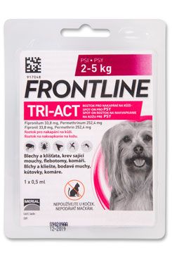 Frontline Tri-Act pro psy Spot-on XS (2-5 kg) 1 pipeta
