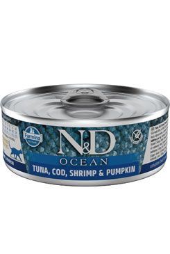 N&D CAT OCEAN Adult Codfish & Shrimps & Pumpkin 80g