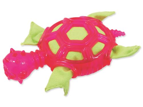 Hračka DOG FANTASY TPR želva růžová 16 cm