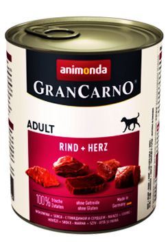 Animonda Gran Carno Adult Konzerva - hovězí & srdce  pro psy