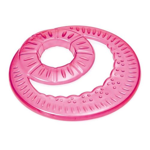 Frisbee - létající talíř s otvorem Argi - růžový - 23,5 cm