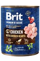 Brit Premium Dog by Nature  konz Chicken & Hearts 800g