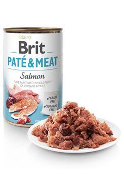 Konzerva BRIT Paté & Meat Salmon 800g