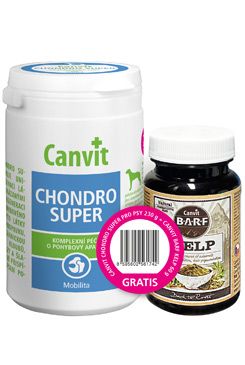 Canvit Chondro Super 230g+Canvit BARF Kelp pro psy 60g