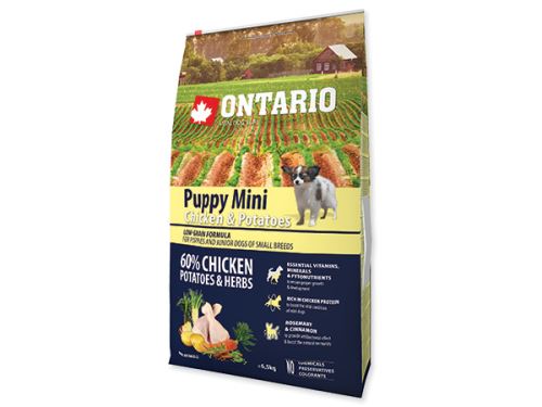 ONTARIO Puppy Mini Chicken & Potatoes & Herbs