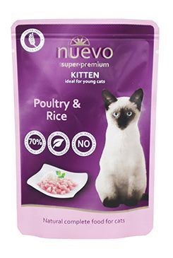 Nuevo Kitten Poultry&Rice - kapsička drůbeží&rýže pro koťata 85 g
