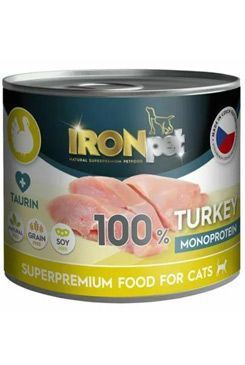IRONpet Cat Turkey konzerva 200g