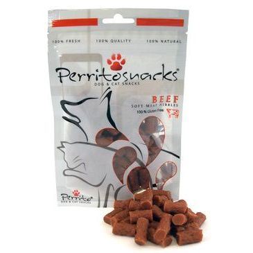 Perrito Snacks Beef Nibbles - hovězí pamlsek pro psy a kočky 50 g