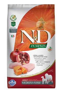 N&D Granule GF Pumpkin Dog Adult M/L Chicken & Pomegranate 12kg