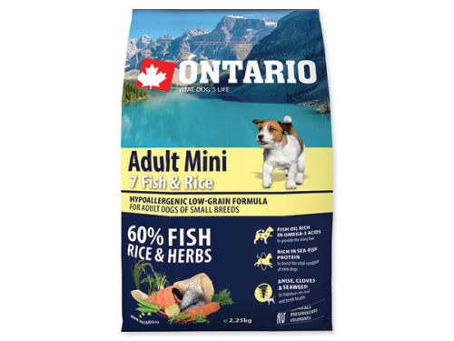 ONTARIO Dog Adult Mini Fish & Rice