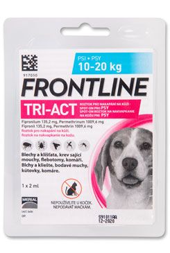 Frontline Tri-Act pro psy Spot-on M (10-20 kg) 1 pipeta