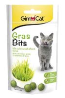 Gimcat GRAS BITS tabl. s kočičí trávou 40g