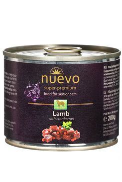 Nuevo kočka Senior Jehněčí s brusinkami konz. 200g