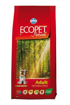 Ecopet Natural Adult Mini 12kg+2kg ZDARMA