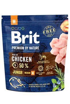 Brit Premium by Nature Dog Junior M 1 kg