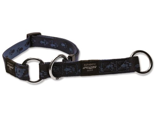 Obojek pro psa nylonový polostahovací - Rogz Alpinist - modrý - 2,5 x 43 - 70 cm