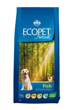 Ecopet Natural Adult Fish Maxi 12kg+2kg ZDARMA
