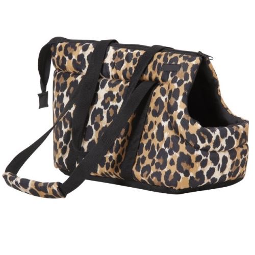 Taška pro psa Argi z polyesteru - vzor leopard - 35 x 21 x 24 cm