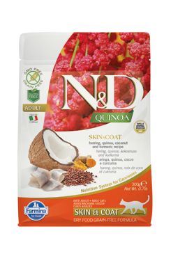 N&D Quinoa CAT Skin&Coat Herring & Coconut 50g -VZOREK