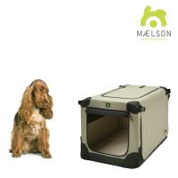 Přepravka pro psy Maelson - černo-béžová - velikost XS, 52x33x33 cm