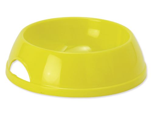 Miska DOG FANTASY plastová žlutá 17,9 cm